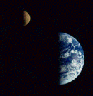 The Earth and the moon photo