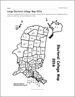 Search result: 'Large Electoral College Map 2016'