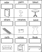 Search result: 'Home and Household Anagrams -- Activities and Worksheets'