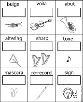 Search result: 'Music Anagrams -- Activities and Worksheets'