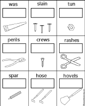 Search result: 'Tool Anagrams -- Activities and Worksheets'