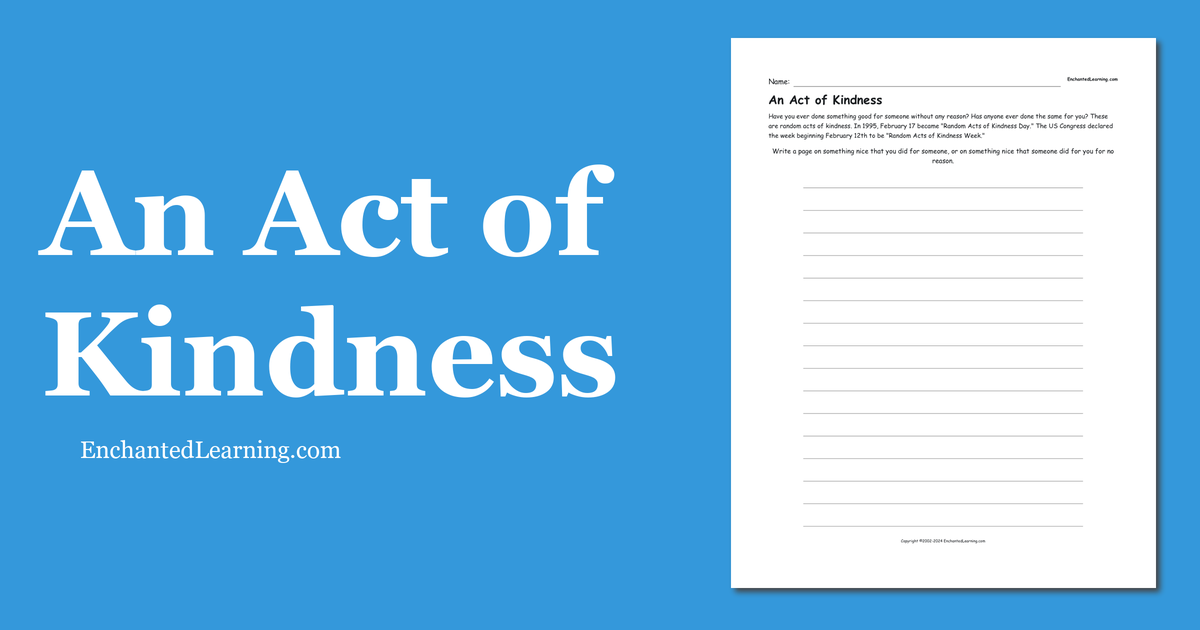 acts of kindness essay questions