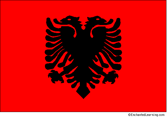 flag of Albania