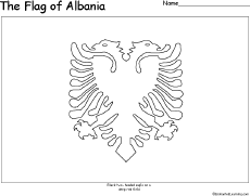 Search result: 'Flag of Albania Printout'