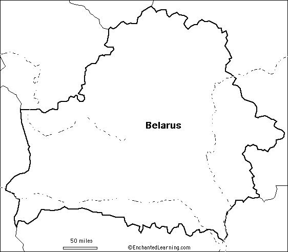 Search result: 'Outline Map Belarus'