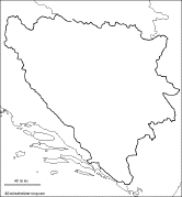 Search result: 'Outline Map Bosnia and Herzegovina'