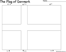 Search result: 'Flag of Denmark Printout'