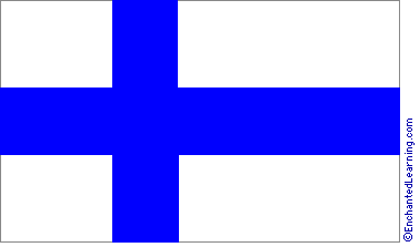 flag finland blue cross europe off enchantedlearning ratio scandinavian called center