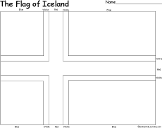 Search result: 'Flag of Iceland Printout'