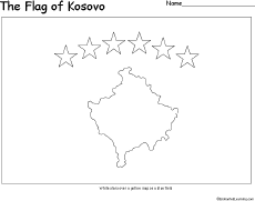 Search result: 'Flag of Kosovo Printout'