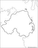 Search result: 'Outline Map: Northern Ireland'