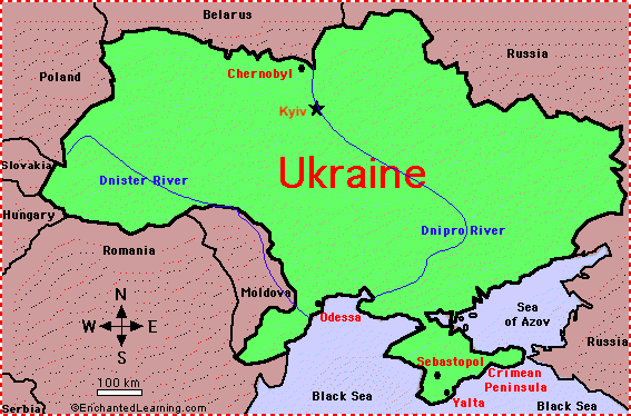 Map of Ukraine