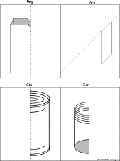 Search result: 'Symmetrical Containers Pictures: Finish the Drawing Printout'