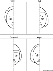 Search result: 'Symmetrical Face Pictures: Finish the Drawing Printout'
