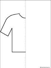 Search result: 'Symmetrical Shirt Picture: Finish the Drawing Printout'