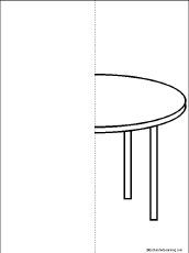 Search result: 'Symmetrical Table Picture: Finish the Drawing and Fill in the Missing Letters Printout'
