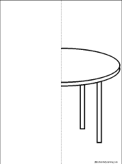 Search result: 'Symmetrical Table Picture: Finish the Drawing Printout'