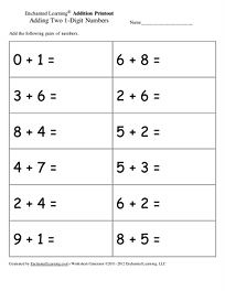 Addition Worksheets - Enchanted Learning