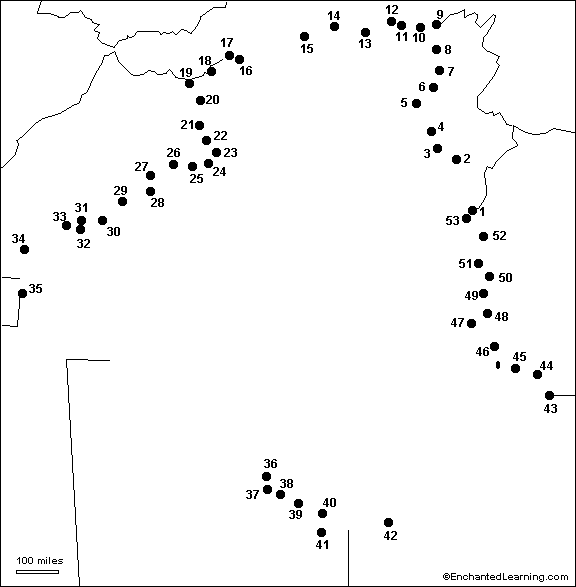 Connect the Dots Mystery Map