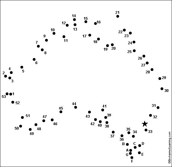 Connect the Dots Mystery Map