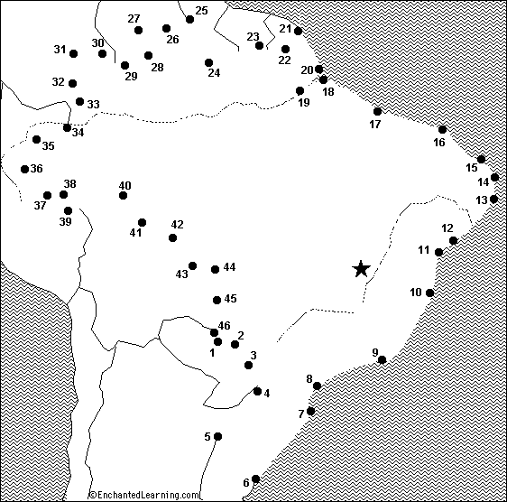 Search result: 'Dot to Dot Mystery Map: Brazil'