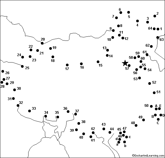 Connect the Dots Mystery Map