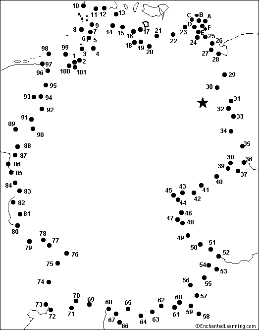 Connect the Dots Mystery Map