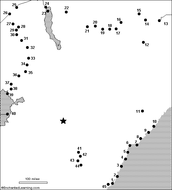 Connect the Dots Mystery Map