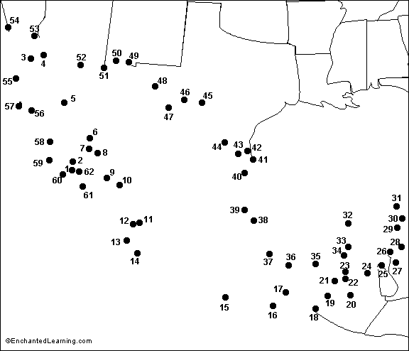 Connect the Dots Mystery Map