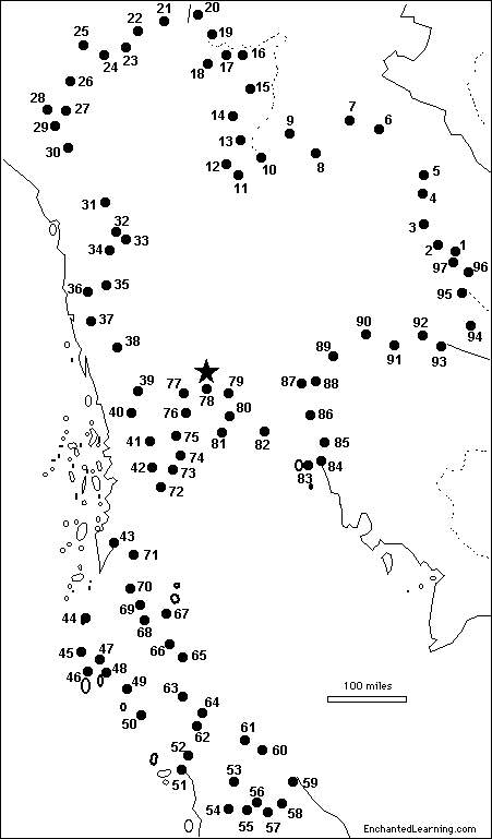 Connect the Dots Mystery Map