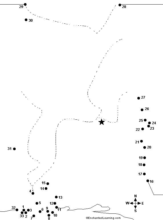 Connect the Dots Mystery Map