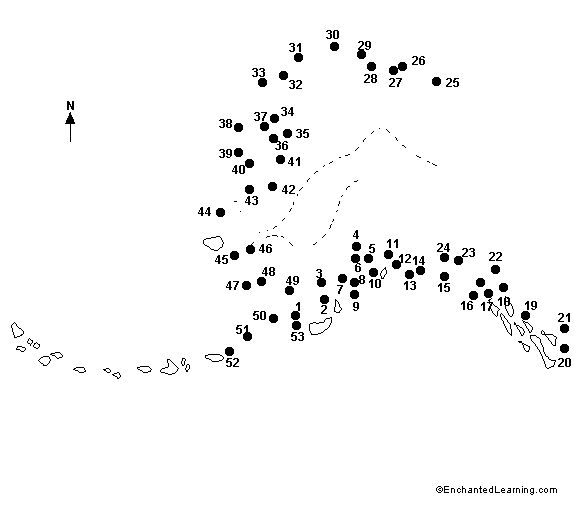 Connect the Dots Mystery Map