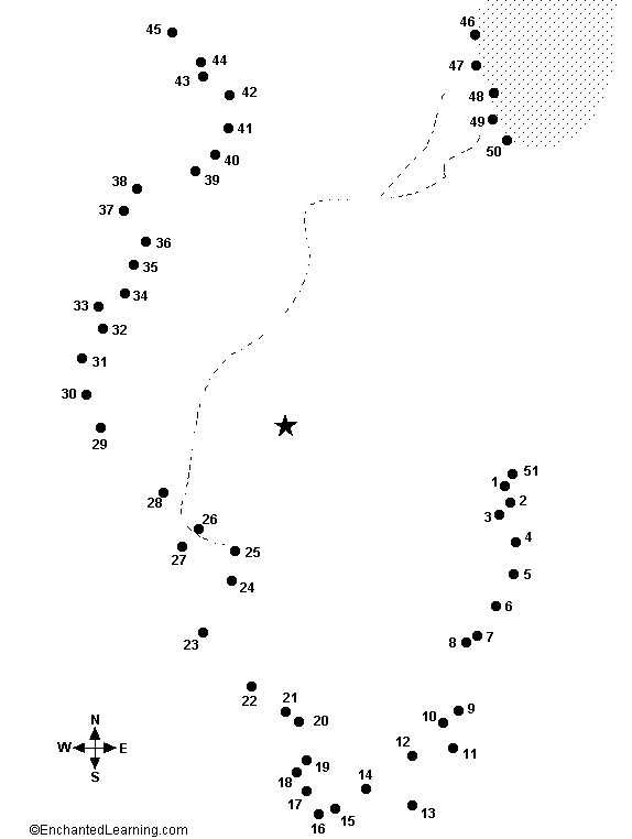 Connect the Dots Mystery Map