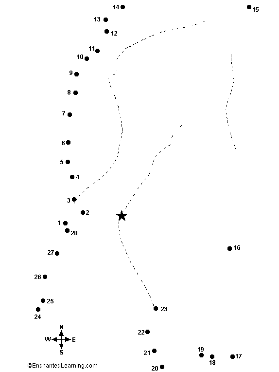 Connect the Dots Mystery Map