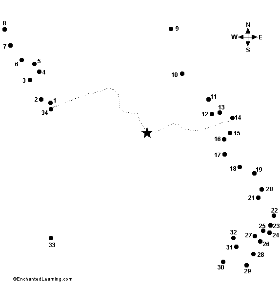 Connect the Dots Mystery Map