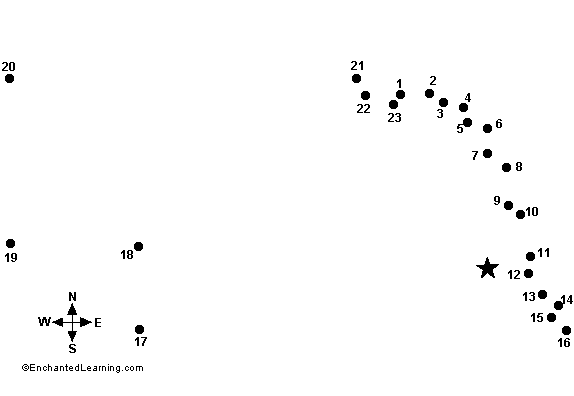 Connect the Dots Mystery Map