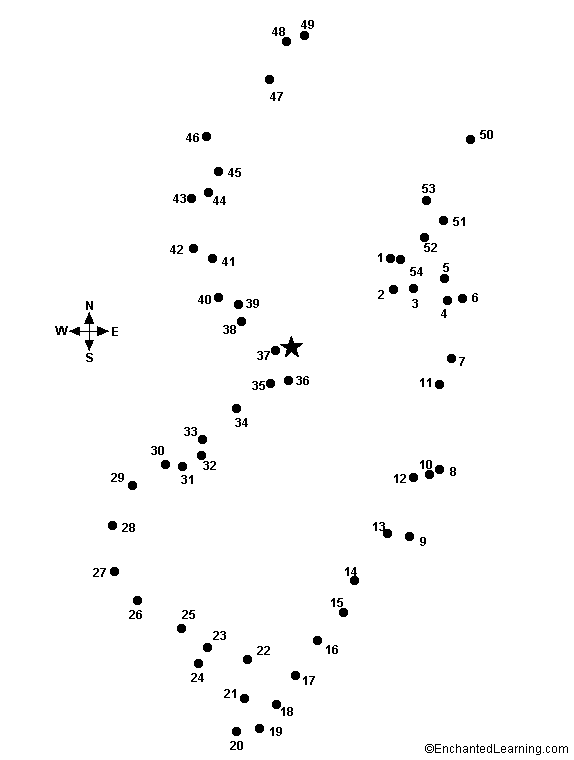 Connect the Dots Mystery Map