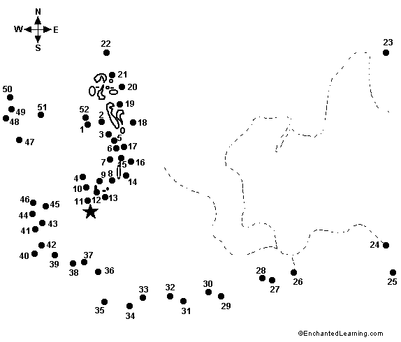 Connect the Dots Mystery Map