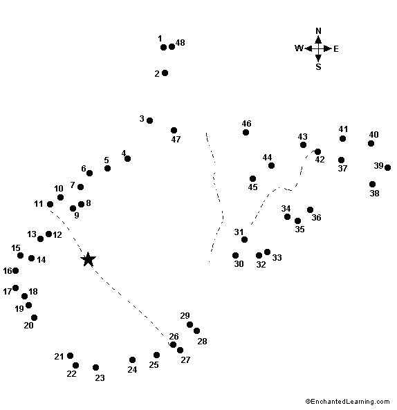 Connect the Dots Mystery Map