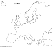 Search result: 'Outline Map Europe'