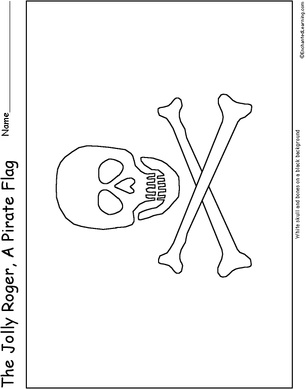 Jolly Roger Pirate Flag Printout