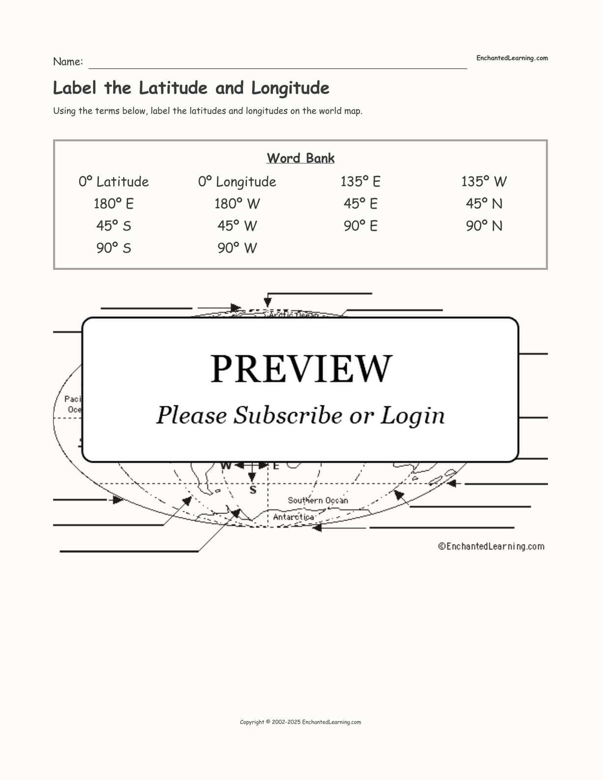 label-the-latitude-and-longitude-enchanted-learning