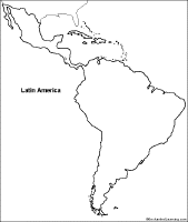 Latin America map