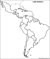 Latin America map