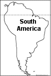 Search result: 'Outline Map South America (no country markings)'