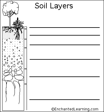 soil layers diagram to label