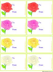 Search result: 'Rose Gift Tags to Print'
