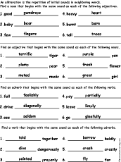 Complete the Alliterations #2