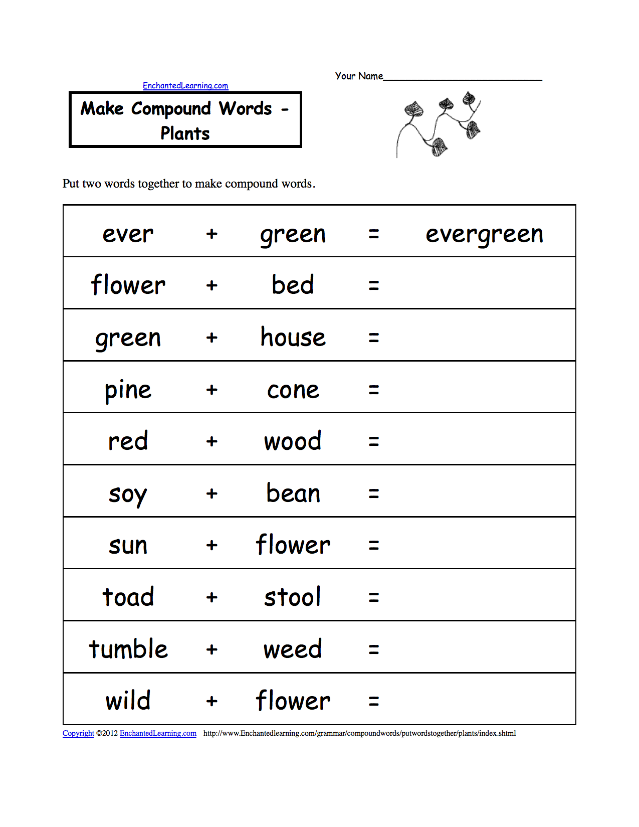 Make Compound Words