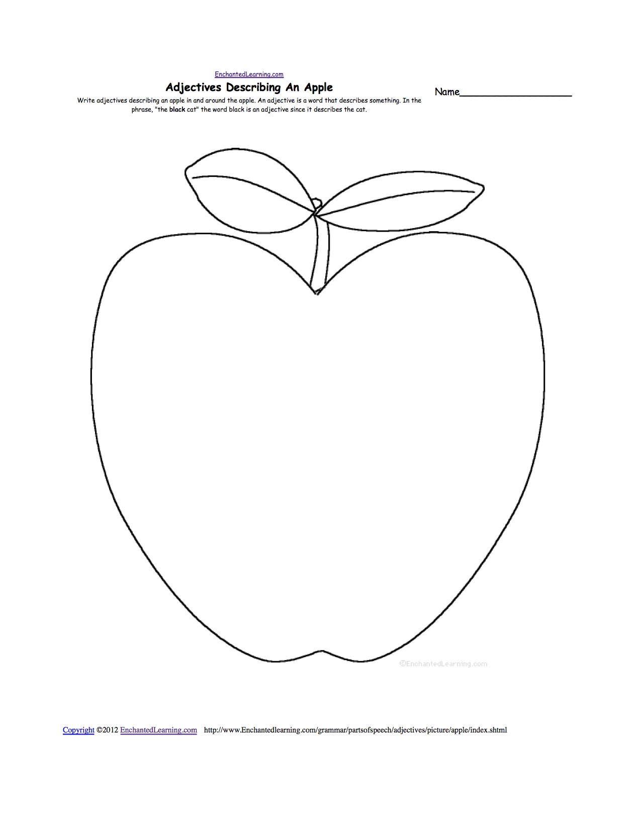 Apples At Enchantedlearning Com